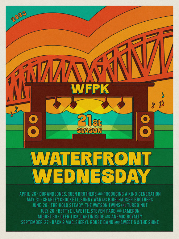 [reduced] $10/mo. Sustainer Gift - WFPK Waterfront Wednesday Poster