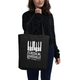 WUOL Classical Piano Skyline Tote Bag