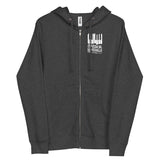 WUOL Classical Piano Skyline Zip Up Hoodie