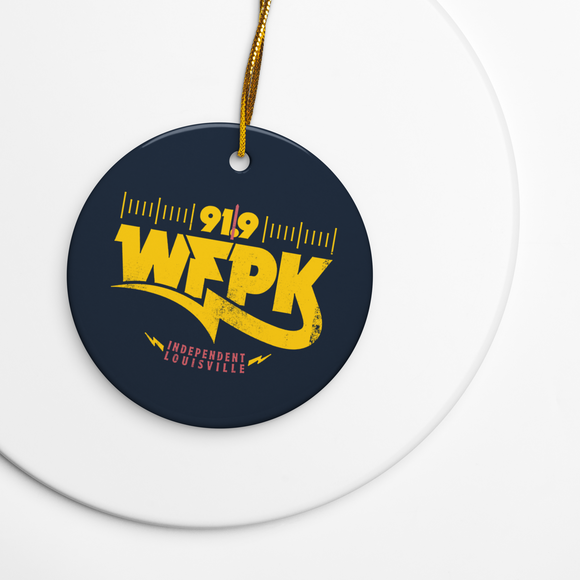 WFPK Vintage Radio Dial Holiday Ornament