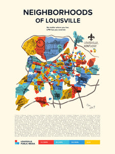 $15/mo. Sustainer Gift - Neighborhoods of Louisville Print