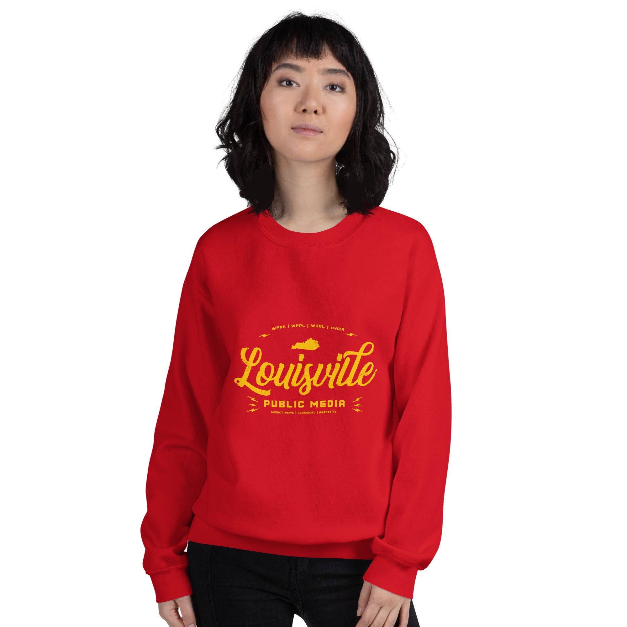 louisville sweatshirt red
